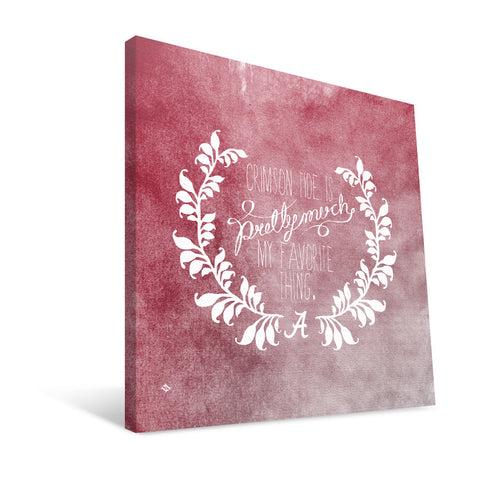 Alabama Crimson Tide Favorite Thing Canvas Print