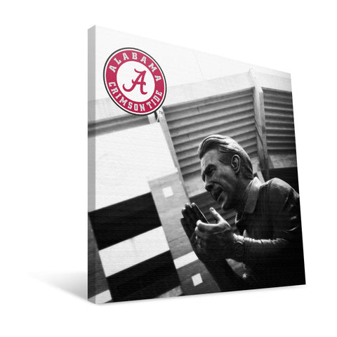 Alabama Crimson Tide Nick Saban Statue Canvas Print
