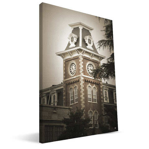 Arkansas Razorbacks Old Main Clock Canvas Print