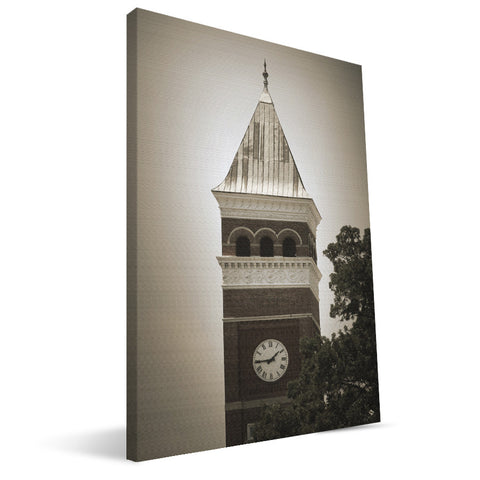 Clemson Tigers Tillman Clock Canvas Print