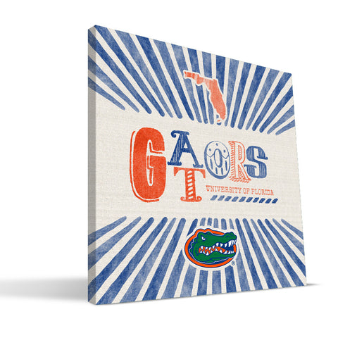 Florida Gators State Canvas Print
