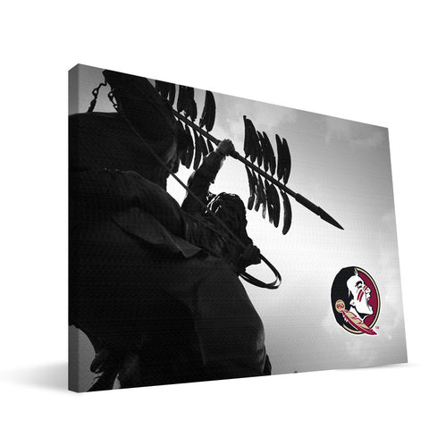 Florida State Seminoles Unconquered Statue Canvas Print