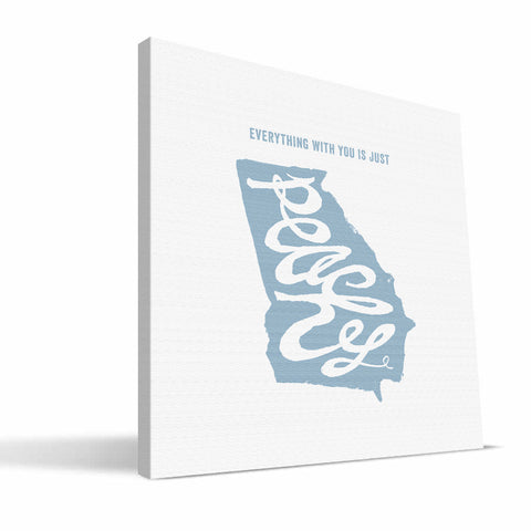 Georgia State Motto Canvas Print
