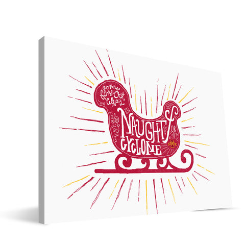 Iowa State Cyclones Naughty or Nice Canvas Print