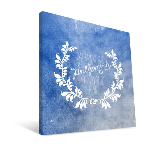 Kansas Jayhawks Favorite Thing Canvas Print