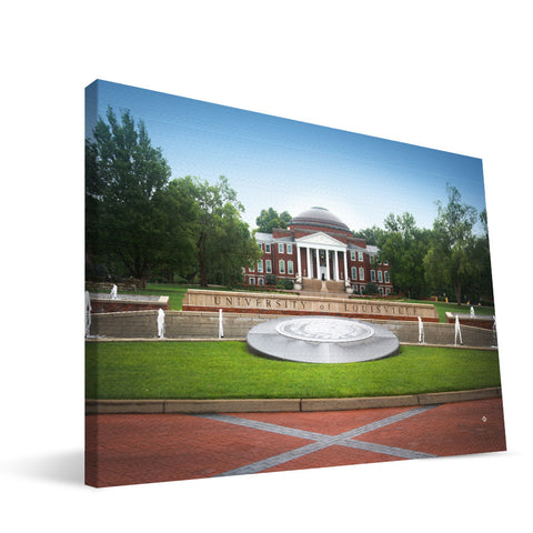 Louisville Cardinals Louisville Administration Building Canvas Print