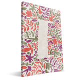 Flower Watercolor A-F Monogram Canvas Print