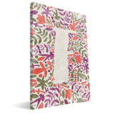 Flower Watercolor A-F Monogram Canvas Print