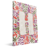 Flower Watercolor G-L Monogram Canvas Print