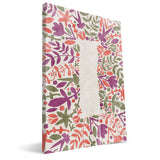 Flower Watercolor G-L Monogram Canvas Print