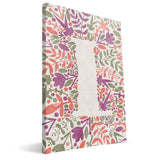 Flower Watercolor G-L Monogram Canvas Print