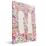 Flower Watercolor M-R Monogram Canvas Print