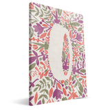Flower Watercolor M-R Monogram Canvas Print