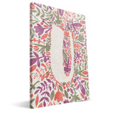 Flower Watercolor S-Z Monogram Canvas Print