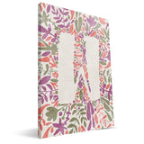 Flower Watercolor S-Z Monogram Canvas Print