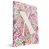 Flower Watercolor S-Z Monogram Canvas Print