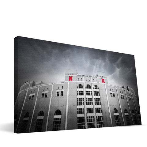 Nebraska Cornhuskers Memorial Stadium Canvas Print