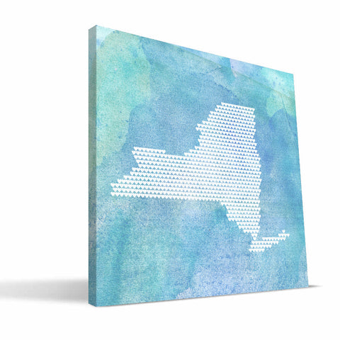 New York State Hearts Canvas Print