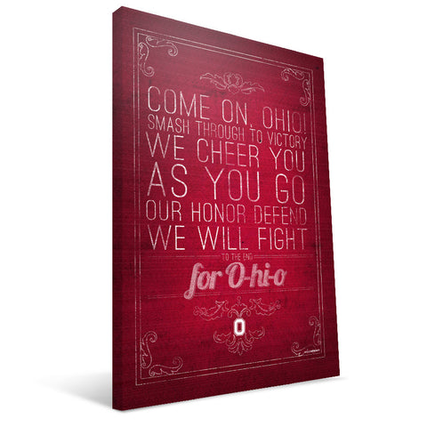 Ohio State Buckeyes Song Canvas Print