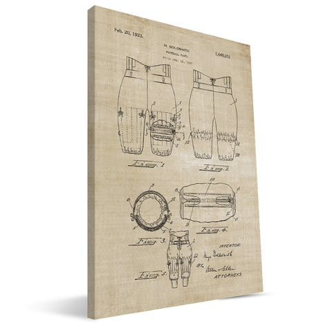 Football Pants Patent Canvas Print