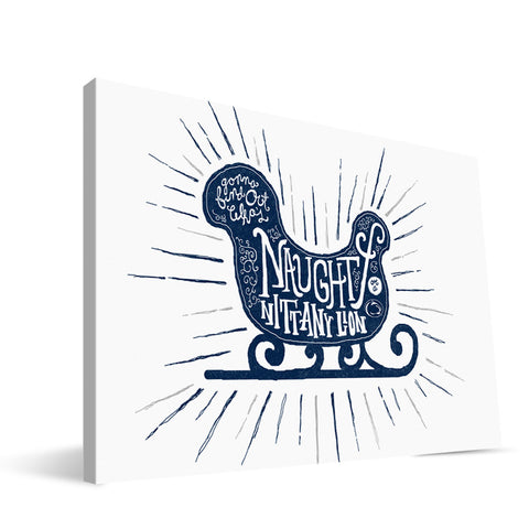 Penn State Nittany Lions Naughty or Nice Canvas Print