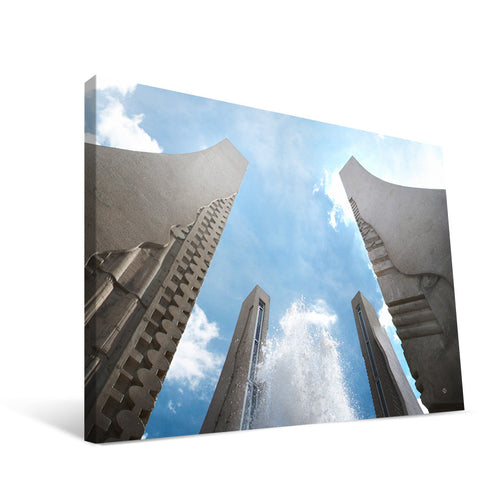 Purdue Boilermakers Engineering Fountain Canvas Print