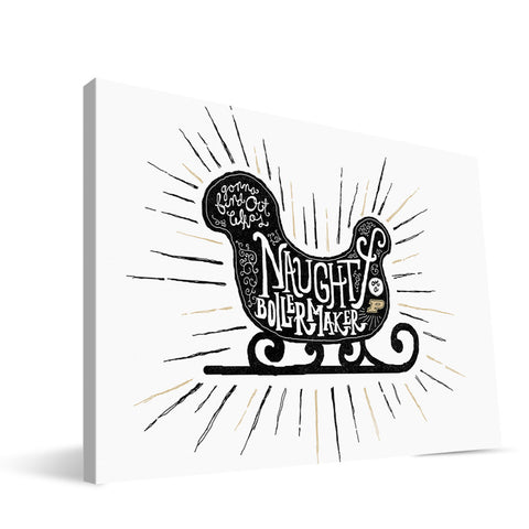 Purdue Boilermakers Naughty or Nice Canvas Print