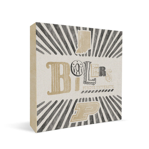 Purdue Boilermakers State Square Shelf Block