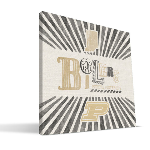 Purdue Boilermakers State Canvas Print