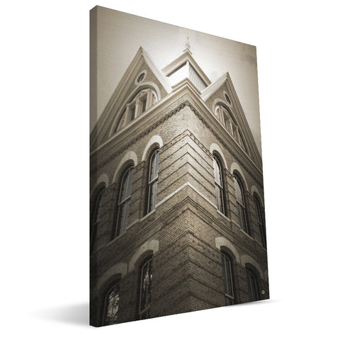 Texas State Bobcats Old Main Close Up Canvas Print
