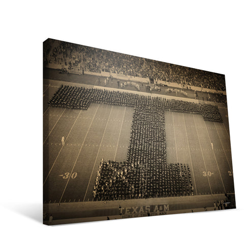 Texas A&M Aggies Corps Block T Canvas Print