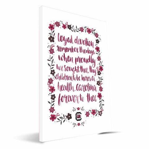 South Carolina Gamecocks Hand-Painted Song Canvas Print