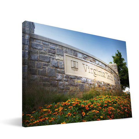 Virginia Tech Hokies Campus Entry Canvas Print